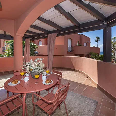 Encantador Con Balcon, Piscina Y Vista Al Mar Apartmán Marbella